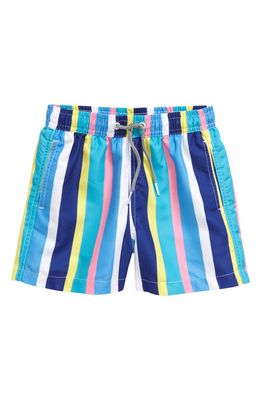 Boardies Kids' Crush Stripe Swim Trunks in Blue Multi