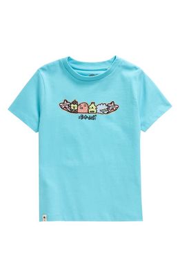 Boardies Kids' Monsters Organic Cotton Graphic T-Shirt in Blue 