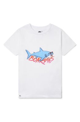 Boardies Kids' Shark Graphic Tee in White