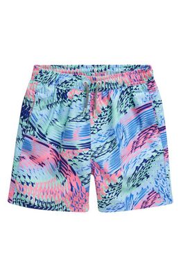 Boardies Kids' Zmiya Board Shorts in Blue/Pink