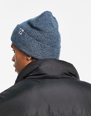 Boardmans ribbed knitted beanie with turn up cuff in navy