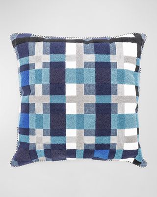 Boathouse Plaid Outdoor Pillow
