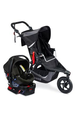 BOB Revolution B-Flex 3.0 Stroller & Britax B-Safe Gen2 Infant Car Set Travel System in Black