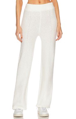 Bobi Black Wide Leg Pant in Ivory