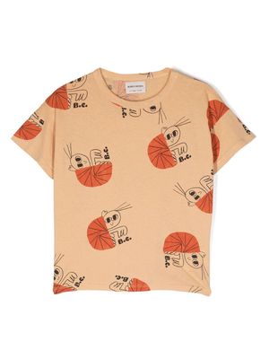 Bobo Choses all-over graphic-print T-shirt - Neutrals