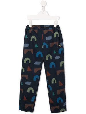 Bobo Choses all-over graphic-print trousers - Blue