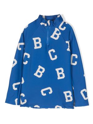 Bobo Choses all-over logo-print sport shirt - Blue