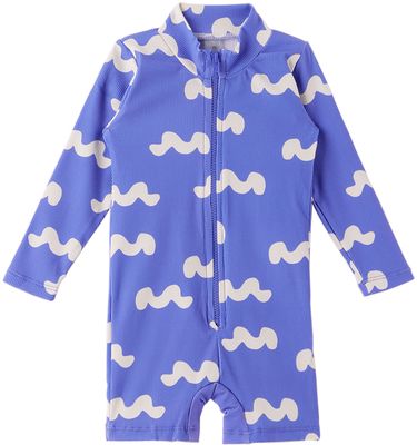 Bobo Choses Baby Blue Waves Swimsuit