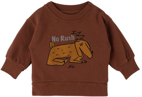 Bobo Choses Baby Brown Sleepy Dog Sweatshirt