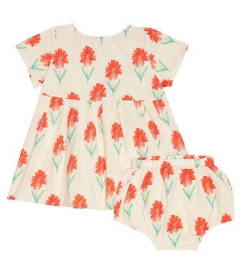 Bobo Choses Baby cotton dress and bloomers set