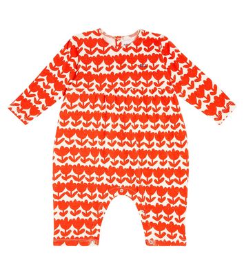 Bobo Choses Baby floral cotton-blend onesie