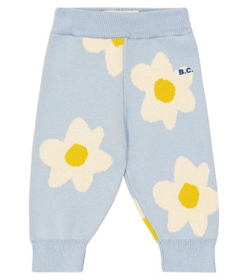Bobo Choses Baby floral intarsia cotton pants