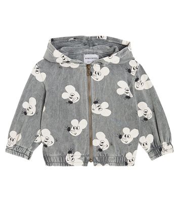 Bobo Choses Baby printed cotton-blend jersey hoodie