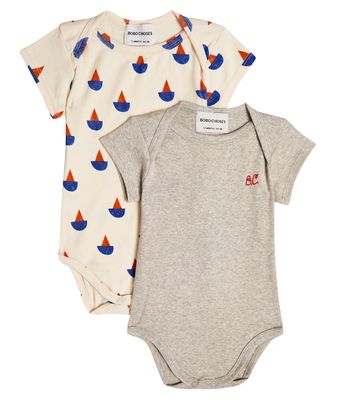 Bobo Choses Baby set of two cotton-blend bodies