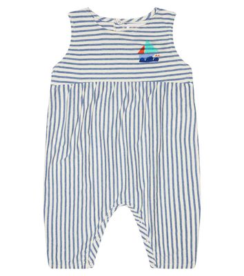 Bobo Choses Baby striped cotton playsuit