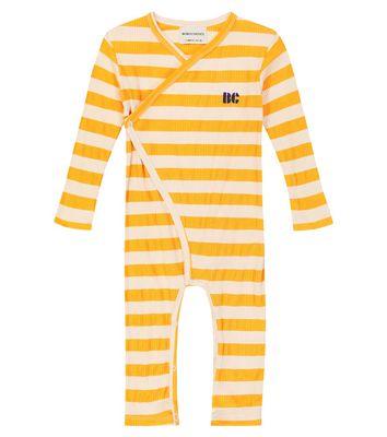 Bobo Choses Baby striped ribbed jersey onesie