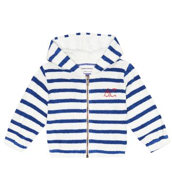Bobo Choses Baby striped terry zipped hoodie
