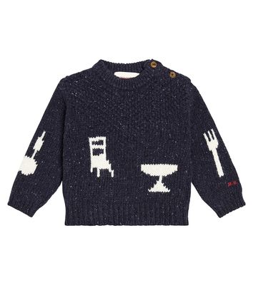 Bobo Choses Baby The Feast wool-blend sweater