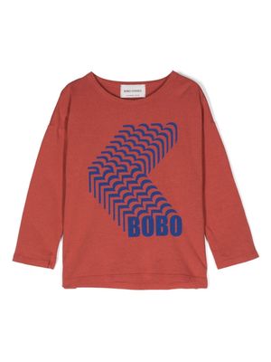 Bobo Choses Bobo Shadow cotton T-shirt - Brown
