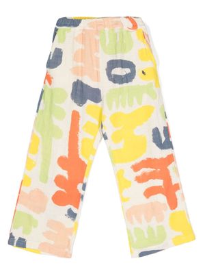 Bobo Choses Carnival abstract-print trousers - White