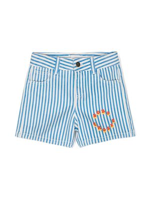 Bobo Choses Circle striped cotton shorts - Blue