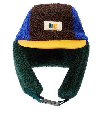 Bobo Choses Colorblock faux shearling hat