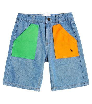 Bobo Choses Colorblocked denim shorts
