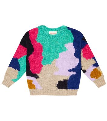 Bobo Choses Colorblocked intarsia sweater