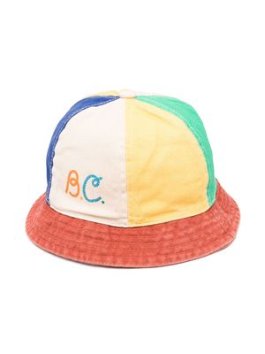 Bobo Choses colour-block cotton bucket hat - Yellow