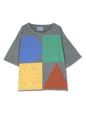 Bobo Choses colour-block cotton T-Shirt - Grey