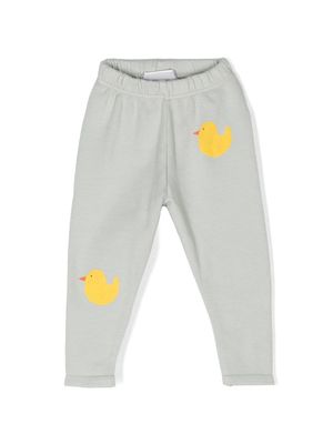 Bobo Choses duck-print cotton leggings - Grey