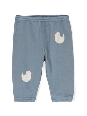 Bobo Choses duck-print cotton track pants - Blue