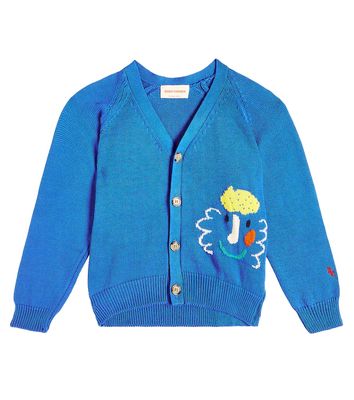 Bobo Choses Embroidered cotton cardigan