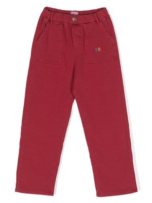 Bobo Choses embroidered-logo straight-leg trousers