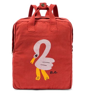 Bobo Choses Flamingo print cotton backpack