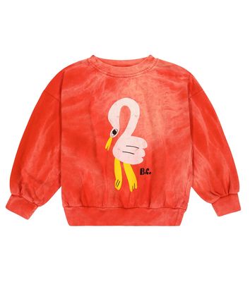 Bobo Choses Flamingo print cotton sweatshirt