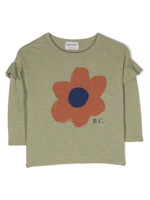 Bobo Choses floral-print organic-cotton T-shirt - Green