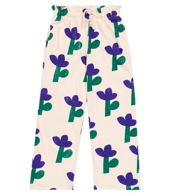 Bobo Choses Flower-print cotton sweatpants