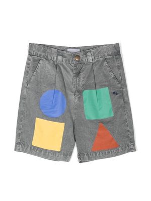 Bobo Choses geometric colour-block bermuda shorts - Grey