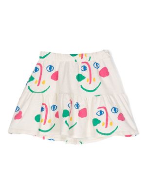 Bobo Choses graphic-print cotton skirt - Neutrals