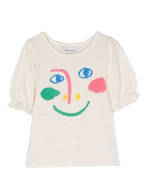 Bobo Choses graphic-print cotton T-shirt - Neutrals