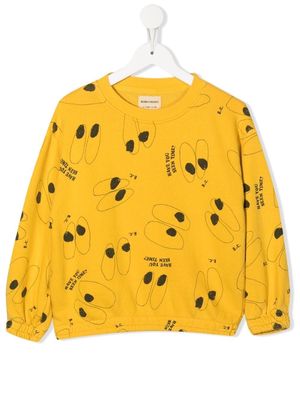 Bobo Choses graphic-print crew-neck sweatshirt - Yellow