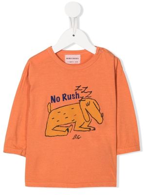 Bobo Choses graphic-print long-sleeve T-shirt - Orange