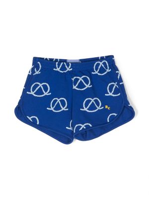 Bobo Choses graphic-print short shorts - Blue