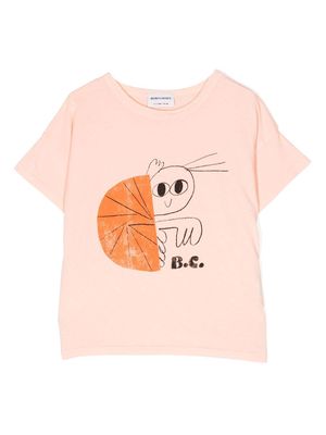 Bobo Choses graphic-print short-sleeve T-shirt - Orange