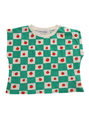 Bobo Choses Green Cropped T-shirt