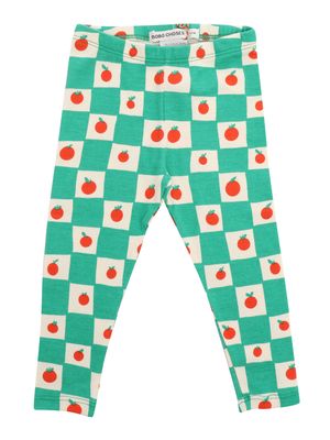 Bobo Choses Green Leggings With Prints