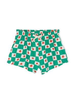 Bobo Choses jacquard-pattern cotton shorts - Green