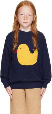 Bobo Choses Kids Navy Rubber Duck Sweater