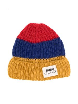 Bobo Choses knitted beanie hat - Blue